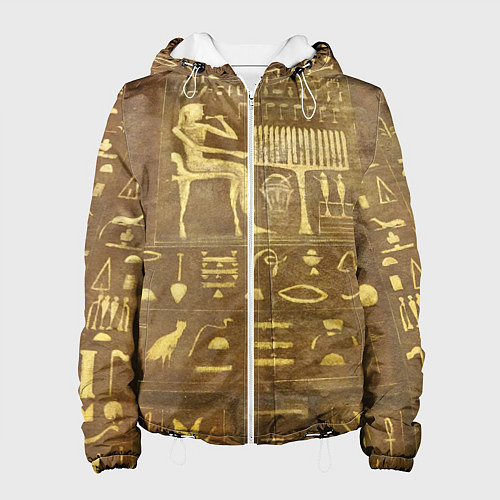 Женская куртка Настенная живопись / 3D-Белый – фото 1