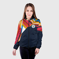 Куртка с капюшоном женская МАНЧЕСТЕР СИТИ 2021, цвет: 3D-черный — фото 2