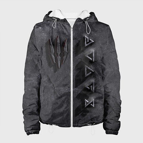 Женская куртка THE WITCHER КАМЕНЬ / 3D-Белый – фото 1