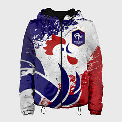 Куртка с капюшоном женская Сборная Франции, цвет: 3D-черный