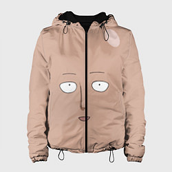 Куртка с капюшоном женская Сайтама One-Punch Man, цвет: 3D-черный