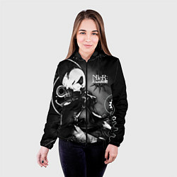 Куртка с капюшоном женская 2B Nier: Automata, цвет: 3D-черный — фото 2