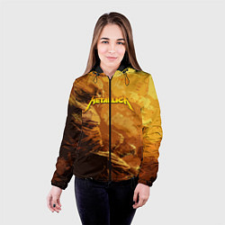 Куртка с капюшоном женская Metallica Music, цвет: 3D-черный — фото 2