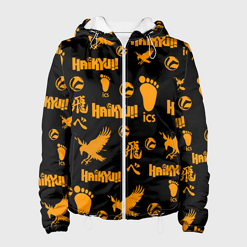 Женская куртка Haikyu!! ВОЛЕЙБОЛ!! элементы / 3D-Белый – фото 1