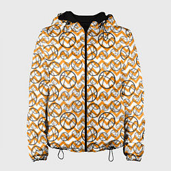 Куртка с капюшоном женская Баскетбол, цвет: 3D-черный