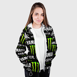 Куртка с капюшоном женская YAMAHA X MONSTER SPORT, цвет: 3D-белый — фото 2
