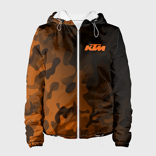 Женская куртка KTM КТМ CAMO RACING / 3D-Белый – фото 1