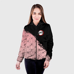 Куртка с капюшоном женская КОСТЮМ НЕЗУКО КЛИНОК РАССЕКАЮЩИЙ ДЕМОНОВ, цвет: 3D-черный — фото 2