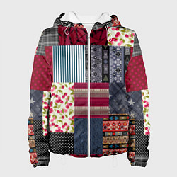 Женская куртка Деревенский стиль Пэчворк