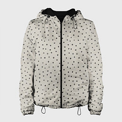 Куртка с капюшоном женская Звёздочки, цвет: 3D-черный