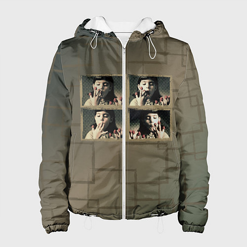 Женская куртка Амели Малина / 3D-Белый – фото 1