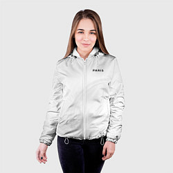 Куртка с капюшоном женская PSG Core Big Logo New 202223, цвет: 3D-белый — фото 2