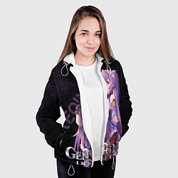 Куртка с капюшоном женская Кэ Цин Genshin Impact, цвет: 3D-белый — фото 2