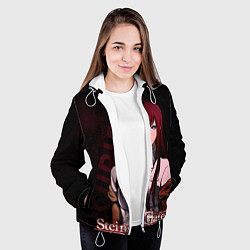 Куртка с капюшоном женская Курису Макисе Врата Штейна, цвет: 3D-белый — фото 2