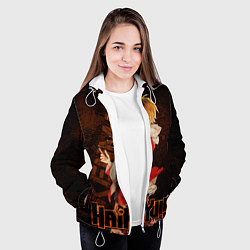 Куртка с капюшоном женская Кенма Козуме, цвет: 3D-белый — фото 2