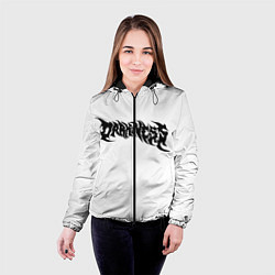 Куртка с капюшоном женская Face Off - Darkness, цвет: 3D-черный — фото 2