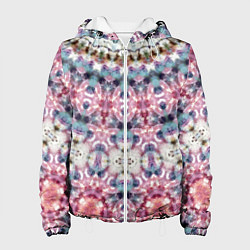 Женская куртка Бирюзово-розовый калейдоскоп мандала