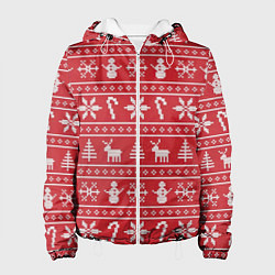 Женская куртка Новогодний атрибуты