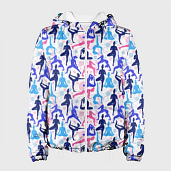 Куртка с капюшоном женская Гимнастика, цвет: 3D-белый