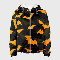 Женская куртка ЛЕТУЧИЕ МЫШИ НОЧЬ ХЕЛЛОУИН HALLOWEEN NIGHT BATS