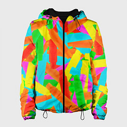 Женская куртка Фон Цветные трубки Pop Tubes, Поп тубус