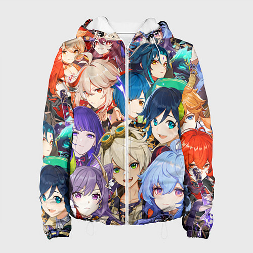 Женская куртка Genshin Impact - персонажи / 3D-Белый – фото 1