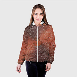 Куртка с капюшоном женская Горячее блюдо на фоне АПВ 8 4 2 9, цвет: 3D-белый — фото 2