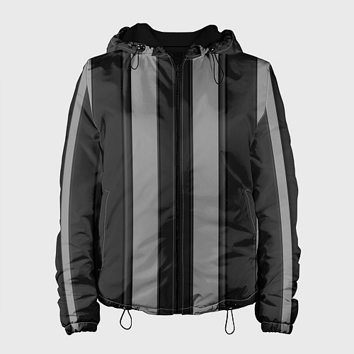 Женская куртка Ретро полосы / 3D-Черный – фото 1