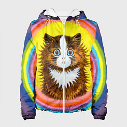 Женская куртка Радужный кот Луиса Уэйна