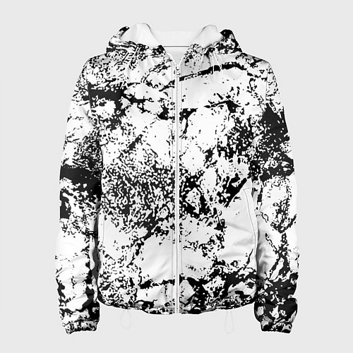 Женская куртка Эффект линогравюры / 3D-Белый – фото 1