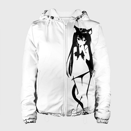Женская куртка Чб Неко в лифчике / 3D-Белый – фото 1