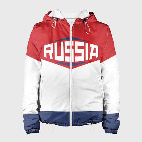 Женская куртка Russia / 3D-Белый – фото 1
