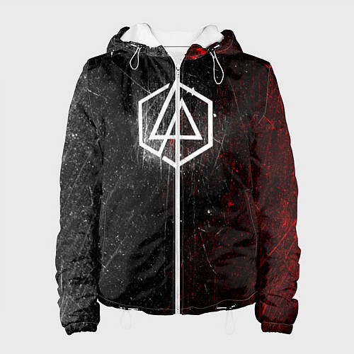 Женская куртка Linkin Park Logo Линкин Парк / 3D-Белый – фото 1