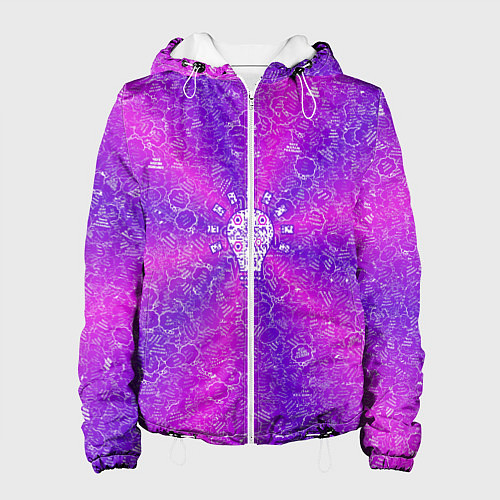 Женская куртка Лампочка на фоне АПВ 12 2 7 7 / 3D-Белый – фото 1