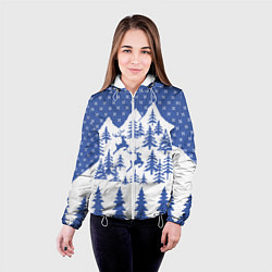 Куртка с капюшоном женская Горные Олени, цвет: 3D-белый — фото 2