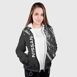 Куртка с капюшоном женская Nissan Car Ниссан, цвет: 3D-белый — фото 2