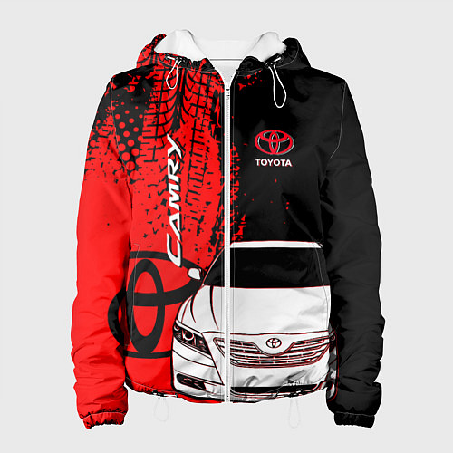 Женская куртка Camry Toyota glitch / 3D-Белый – фото 1