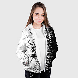 Куртка с капюшоном женская Anime Berserk, цвет: 3D-белый — фото 2