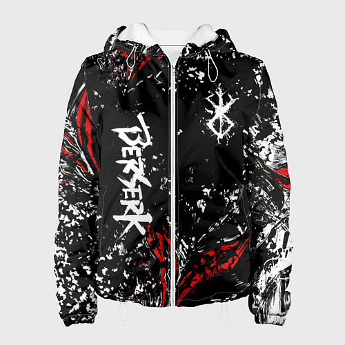 Женская куртка Берсерк Черная маска / 3D-Белый – фото 1