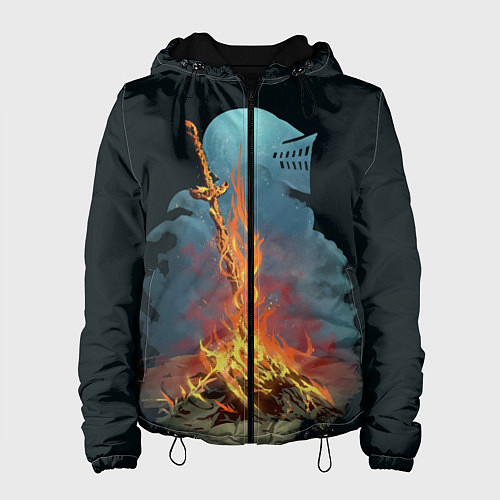 Женская куртка Witcher 3 костер / 3D-Черный – фото 1