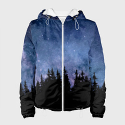 Женская куртка НОЧНОЙ ЛЕС И ЗВЕЗДЫ