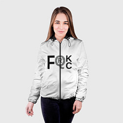 Куртка с капюшоном женская FQRck - Локдаун, цвет: 3D-черный — фото 2