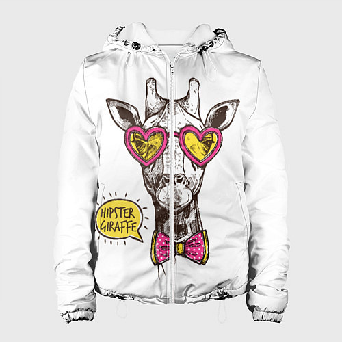 Женская куртка Жираф хипстер 2022 / 3D-Белый – фото 1