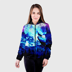 Куртка с капюшоном женская МОЛЧАНИЕ ЛУНЫ, цвет: 3D-черный — фото 2