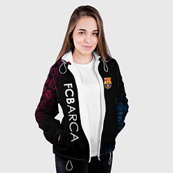 Куртка с капюшоном женская FC BARCA CHEMPION, цвет: 3D-белый — фото 2