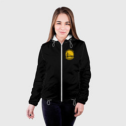 Куртка с капюшоном женская GOLDEN STATE WARRIORS BLACK STYLE, цвет: 3D-белый — фото 2