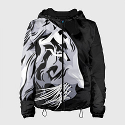 Куртка с капюшоном женская 2022 Год тигра, цвет: 3D-черный