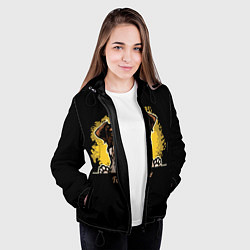 Куртка с капюшоном женская Фокстерьер Fox terrier, цвет: 3D-черный — фото 2