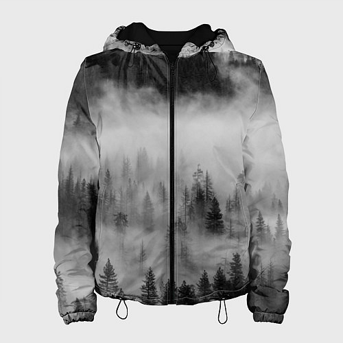 Женская куртка ТУМАННЫЙ ЛЕС FOREST / 3D-Черный – фото 1