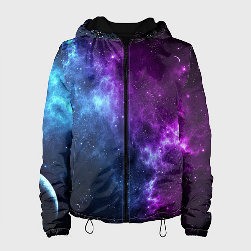 Женская куртка NEON GALAXY НЕОНОВЫЙ КОСМОС / 3D-Черный – фото 1